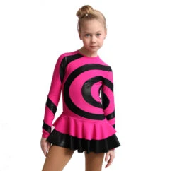 IceDress Figure Skating Dress - Thermal - Serpentine (Fuchsia With Black Lycra) -Paramount Happy Shop 007d84e88ef0 05346 99814 16410 07929.1582520423