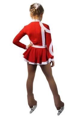 IceDress Figure Skating Dress-Thermal - Cross-Roll (Red And White) -Paramount Happy Shop 0ec3629005047947aa388e613a83b504 11898 17201 34066 06578 65192 89202.1582447889