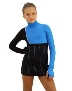 IceDress Figure Skating Dress - Thermal - IceFashion (Black With Blue) -Paramount Happy Shop 155d894fe56b 65587 46009 69618 70413.1582510326