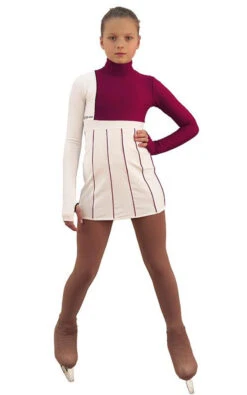 IceDress Figure Skating Dress - Thermal - IceFashion (White And Bordeaux) 6 IceDress Figure Skating Dress - Thermal - IceFashion (White And Bordeaux) -Paramount Happy Shop 193cf30ac1fd 96456 14843 04375 94685.1582512024