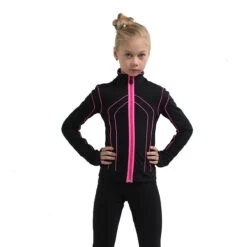 IceDress Figure Skating Pants - Thermal - Kant (Black With Hot Pink) -Paramount Happy Shop 1 84015 37662.1582461672