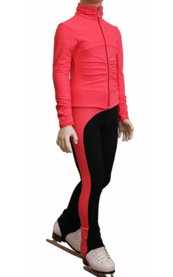 IceDress Figure Skating Thermal Pants - Drape-2 (Coral)