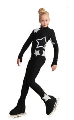 IceDress Figure Skating Outfit - Thermal - Star Sky (Black With Silver) -Paramount Happy Shop 234cf63d2bd4 04605.1600954821