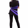 IceDress Figure Skating Dress-Thermal - Oriental 3 (Black And Cornflower)