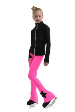 IceDress Figure Skating Pants - Thermal - Disco Dance (Black With Hot Pink) -Paramount Happy Shop 2 52459 13502 65077.1582513424