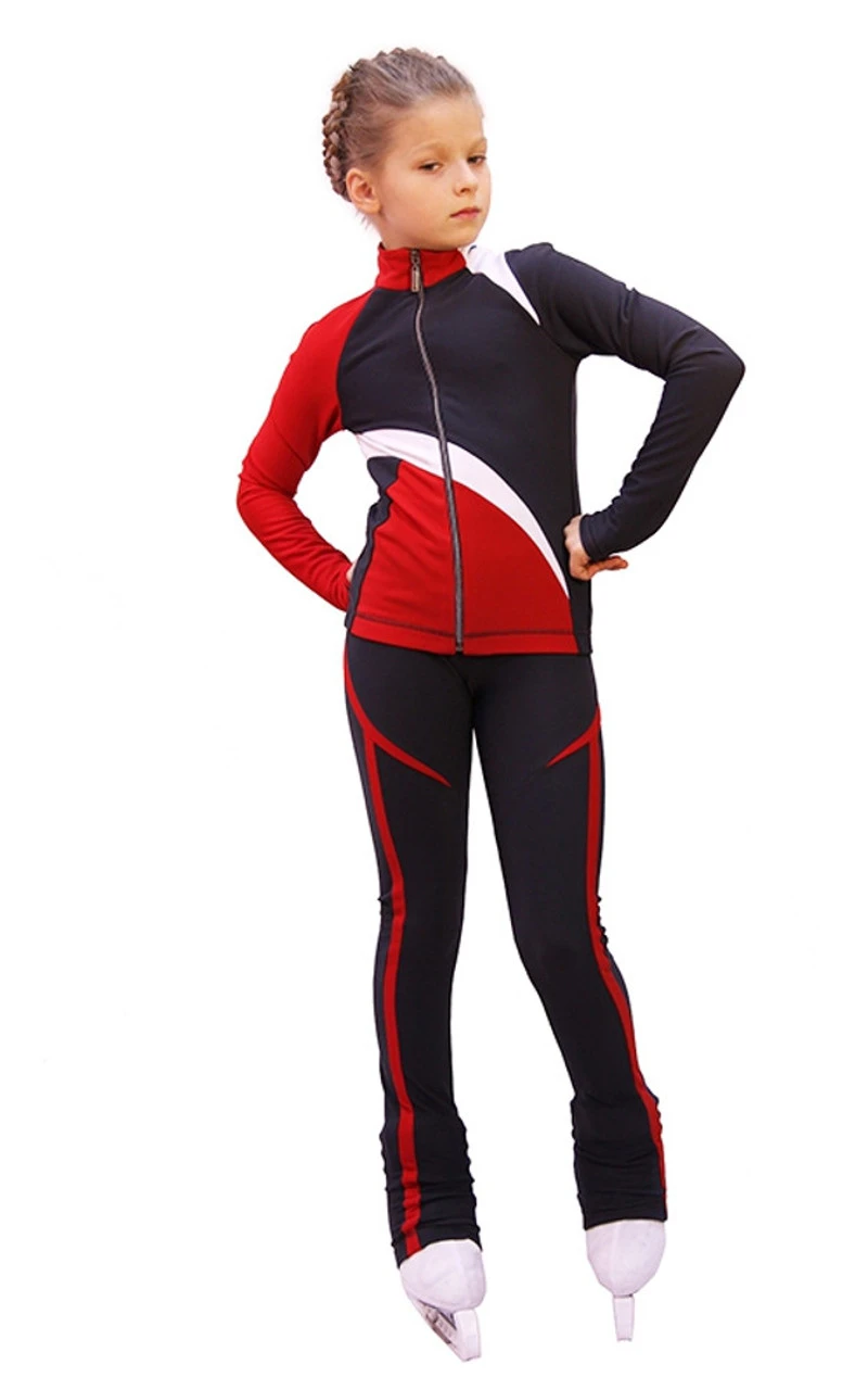 IceDress - IceDress Figure Skating Outfit - Thermal - Split (Gray) 3 IceDress - IceDress Figure Skating Outfit - Thermal - Split (Gray) - Image 3