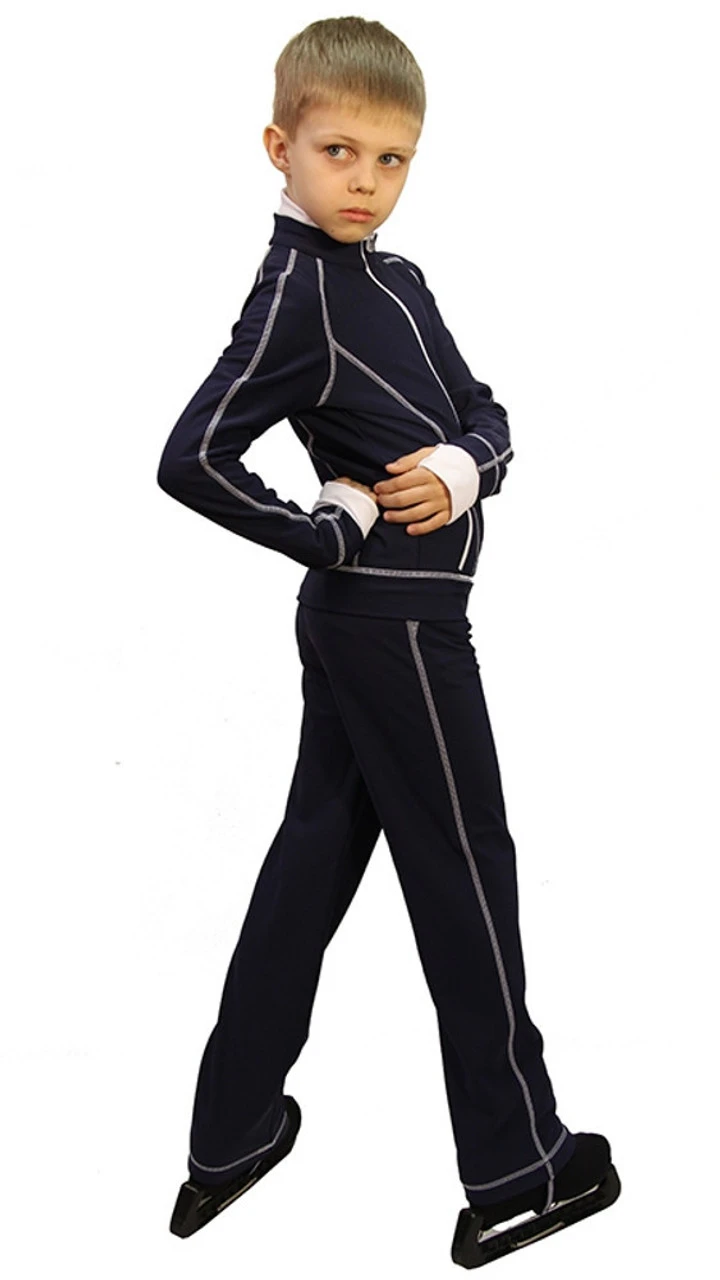IceDress Figure Skating Thermal Pants - Todes For Boys(10% OFF, Size CXXXS,Gray With White Line) 3 IceDress Figure Skating Thermal Pants - Todes For Boys(10% OFF, Size CXXXS,Gray With White Line) - Image 3