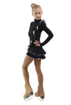 IceDress Figure Skating Dress - Thermal - Flamenco (Black With White) -Paramount Happy Shop 3ca897827555 19864 69519.1582467379
