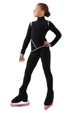 IceDress - Thermal Figure Skating Outfit - Orion (Black And Purple Lycra) -Paramount Happy Shop 4.1672312825 88608.1672314882