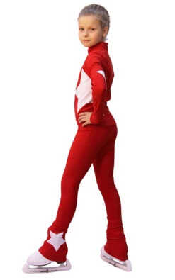 IceDress Figure Skating Outfit - Thermal - Star (with Pants) (Red With White) -Paramount Happy Shop 40cc2ba78480 83431 70321 49908 40231 15517 54625.1582448143