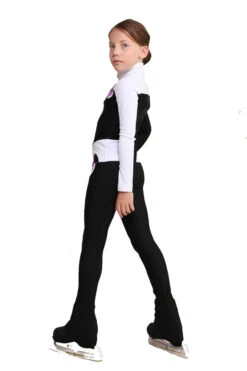 IceDress Figure Skating Pants - Thermal - Bubble Gum (Black, White, Purple) -Paramount Happy Shop 47f456cde11e 91264 95043 91732.1601498561