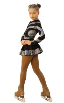 IceDress Figure Skating Dress - Thermal - Serpentine (Black With A Hologram) -Paramount Happy Shop 49e54ba76798 06598 55698 73026.1582450051