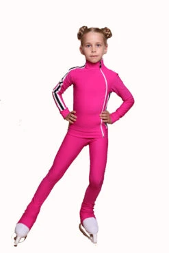 IceDress Figure Skating Outfit - Thermal - Olympus (Fuchsia With White Lamps) -Paramount Happy Shop 537e4c63c3e4 76214.1600954792