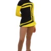 IceDress Figure Skating Dress-Thermal - Avangard (20-40% OFF, Black With Yellow)
