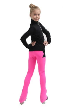 IceDress Figure Skating Pants - Thermal - Disco Dance (Black With Hot Pink) -Paramount Happy Shop 5 65914 06386 57242.1582513425