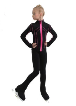 IceDress Figure Skating Pants - Thermal - Kant (Black With Hot Pink) -Paramount Happy Shop 5 74174 71422 53787.1582523397
