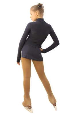 IceDress Figure Skating Dress - Thermal - Super Star (Gray Blue Dark With Rhinestones) -Paramount Happy Shop 5e7dccbaff85 89381 63973 09748.1582444327