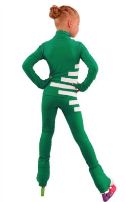 IceDress Figure Skating Outfit - Thermal - IceCode (Green With White) -Paramount Happy Shop 60ae25a30070 77886 22680 53677.1582435737