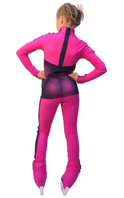 IceDress Ice Skating Outfit- Jump (25% OFF, Fuchsia With Gray-Blue Stripes) -Paramount Happy Shop 680dce0c2749 70649 10281 62149 32674 20937 28533 28993.1628071549