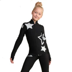 IceDress Figure Skating Pants - Thermal - Star Sky (Black With Silver) -Paramount Happy Shop 690ee7736040 87013 54886 82792.1601469263