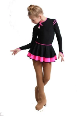 IceDress Figure Skating Dress - Thermal - Duet (Black With Hot Pink) -Paramount Happy Shop 7d652aa4f283 93264 10344 38931 17263.1582513124