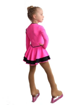IceDress Figure Skating Dress - Thermal - Duet (Hot Pink With Black) -Paramount Happy Shop 8837c495bd5c 40460 22256 19630.1582430968