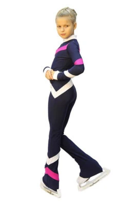 IceDress - Figure Skating Training Overalls - Quad (Dark Blue. Fuchsia And White) -Paramount Happy Shop 8ef1e20f1063 71427 57974.1582442564