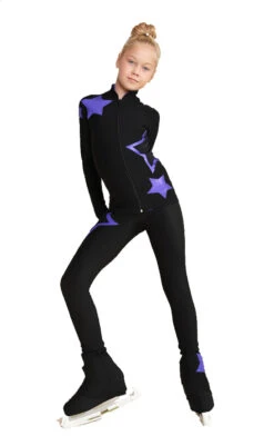 IceDress Figure Skating Pants - Thermal - Star Sky (Black With Purple) -Paramount Happy Shop 95b33bfabbdd 33967 06302 77319.1601498570