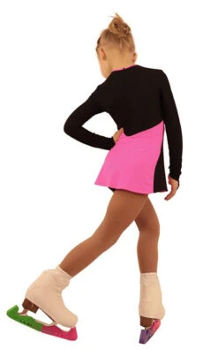 IceDress Figure Skating Dress - Thermal - Velvet (Black With Hot Pink, Ornament) -Paramount Happy Shop 97df74c70a26 01749 96834 00427 25056.1582513560