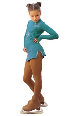 IceDress Figure Skating Dress - Thermal - Super Star (Emerald With Rhinestones) -Paramount Happy Shop 9d4b935e84b1 02962 79503 26945.1582477750
