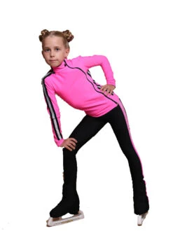IceDress Figure Skating Outfit - Thermal - Olympus (Hot Pink And Black) -Paramount Happy Shop 9e2107839b74 06614.1600954800