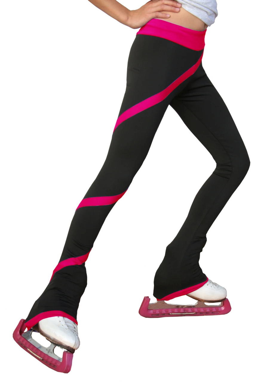 ChloeNoel P636F Spiral Light Weight Fleece Figure Skating Pants 1 ChloeNoel P636F Spiral Light Weight Fleece Figure Skating Pants