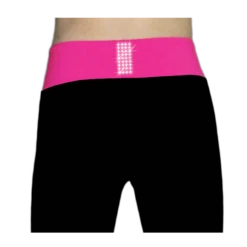 ChloeNoel PS792 3" Waist Band Black/Color Cuffs Elite Figure Skating Pants & Front Pocket & Swarovski Crystal Block -Paramount Happy Shop PS792 CP back 76062.1655362204