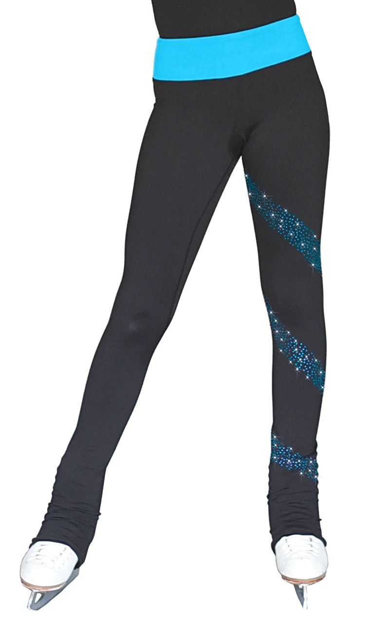 ChloeNoel PS96 Crystal Spiral Figure Skating Pants - Image 2