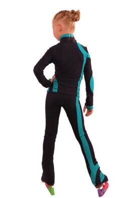 IceDress Figure Skating Outfit - Thermal - Cross-Roll (Dark Blue With Emerald) -Paramount Happy Shop a54a137bd4c7 38873 17569 47232.1582430894