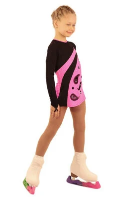 IceDress Figure Skating Dress - Thermal - Velvet (Black With Hot Pink, Ornament) -Paramount Happy Shop a5f4e76f2e5c 16232 02507 73986 82046.1582513560