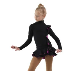 IceDress Figure Skating Dress - Thermal - Flamenco (Black With Purple) -Paramount Happy Shop ae79adc0f9c9 43448 80495 66792.1582513876