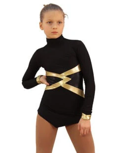 IceDress Figure Skating Dress - Thermal - Jackson 2 (Black With Gold And Black Lycra) 6 IceDress Figure Skating Dress - Thermal - Jackson 2 (Black With Gold And Black Lycra) -Paramount Happy Shop afc7ee4c838d 99175 10172 64944.1582444485