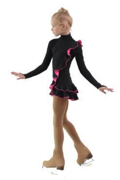 IceDress Figure Skating Dress - Thermal - Flamenco (Black With Hot Pink) -Paramount Happy Shop b5415d660064 41468 47868.1582437573