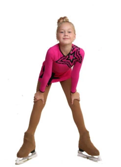 IceDress Figure Skating Dress - Thermal - Constellation (Fuchsia With Black) -Paramount Happy Shop c9b7fa0e92ec 86463.1601395571