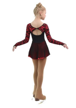 IceDress Figure Skating Dress - Thermal - Harmony (Black With Hot Coral) -Paramount Happy Shop d39cf6e75f32 81277 46014 93973.1582511056