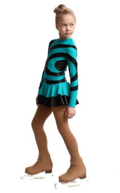 IceDress Figure Skating Dress - Thermal - Serpantine (15% OFF, Size CXL, Mint With Black Lycra) -Paramount Happy Shop db1ba22a3000 74716 30985.1681213845