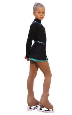IceDress Figure Skating Dress-Thermal - Lasso(25% OFF, Black With Mint) -Paramount Happy Shop dbfc3d4fa377 53692 50122 19557 96372 31594 86177.1636113810