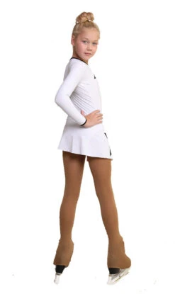 IceDress Figure Skating Dress - Thermal - Constellation (White With Black) -Paramount Happy Shop de60fd8b980f 69945.1601395577