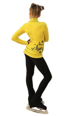 IceDress Figure Skating Outfit - Thermal - Flying (Yellow With Black)