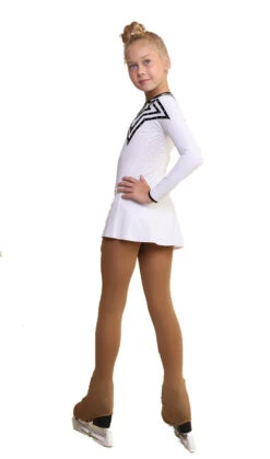 IceDress Figure Skating Dress - Thermal - Constellation (White With Black) -Paramount Happy Shop ebd14f85a3be 65913.1601395576
