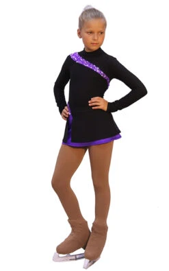 IceDress Figure Skating Dress-Thermal - Lasso(Black With Purple) -Paramount Happy Shop ef8679788d70 11900 61406 12984 11365 11490.1582447849