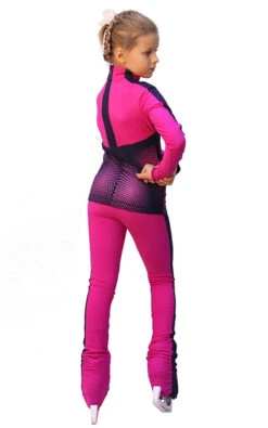 IceDress Ice Skating Outfit- Jump (25% OFF, Fuchsia With Gray-Blue Stripes) -Paramount Happy Shop f0b74c40e9d0 27584 66845 98346 51673 44059 82210 82284.1628071549