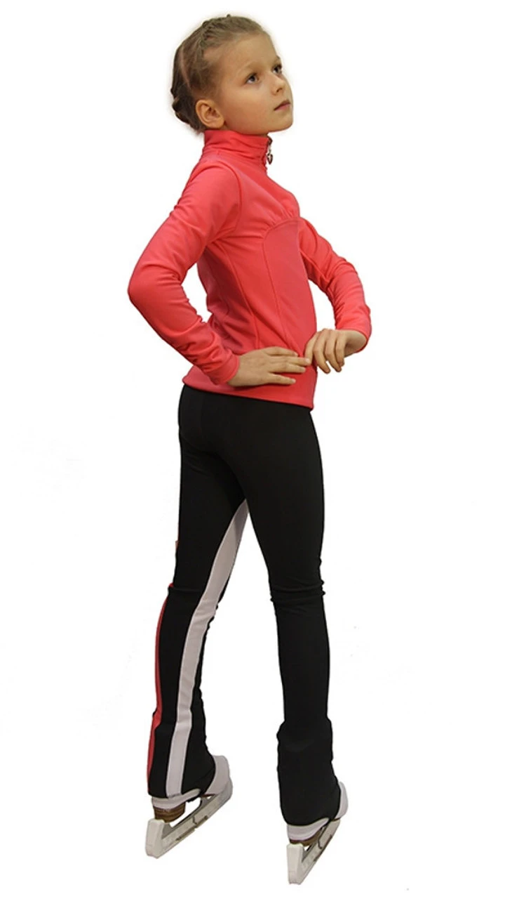 IceDress Figure Skating Outfit - Thermal - Twizzle-8 (Coral) 2 IceDress Figure Skating Outfit - Thermal - Twizzle-8 (Coral) - Image 2